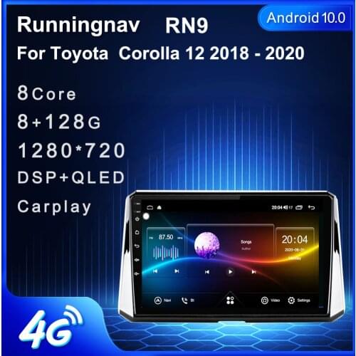 4G LTE Android 10.1 Fit Toyota Corolla Altis Hybrid Pemium 2018 2019 2020 Multimedia Stereo Car DVD Player Navigation GPS Radio