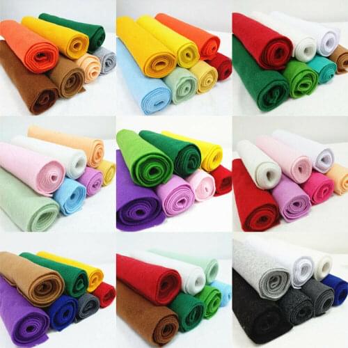 20x90CM Soft Felt Fabric Non-woven Felt Fabric Cloth Home Decor DIY Toy Sewing Dolls Crafts Handmade Material 1.4mm Thick