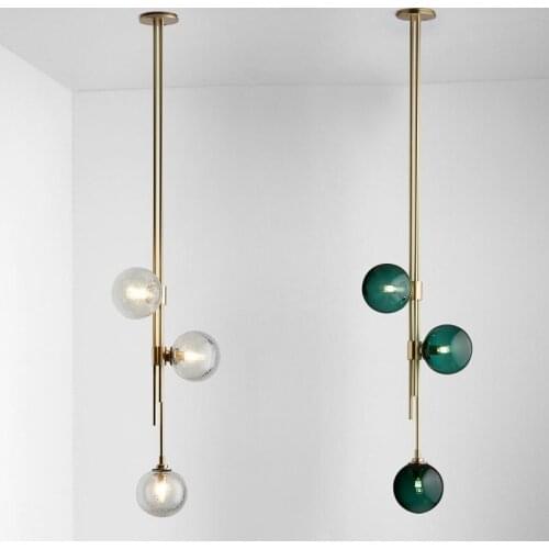 Nordic minimalist magic bean glassPendant Lights decoration designer art creative personality bedroom bedside wall lamp LB101011