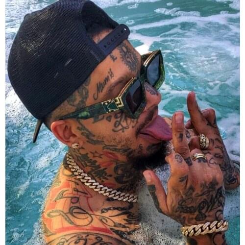 2019 New Fashion Luxury Brand Designer Oversized Square Sunglasses Men Women Vintage Shield Cool Ins Sun Glasses For Female