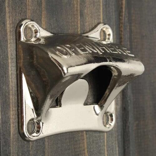 Wholesale Retro Wall Mounted Bottle Opener Vintage Beer Wine Soda Glass Cap Open Tool Kitchen Bar Gift Zinc Alloy Bar Tool