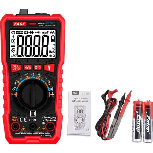 Portable Digital Multimeter Household Pocket Size Multi-Tester Voltage Resistance Tester DC Voltage AC Current Measurement Tool