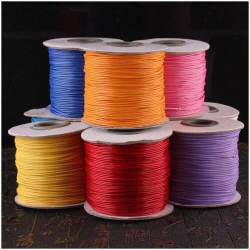 23 Colors Pick, 1.5mm Round Waxed Cord Cotton Cords, Wax Line/ Rope / Thread for Necklace Bracelet DIY Jewelry Findings CX12.2