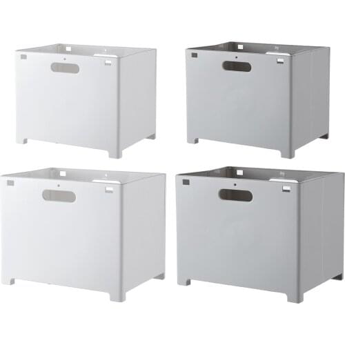 Foldable Laundry Basket Bin Wall-Mounted Punch Free Toy Storage Organizer