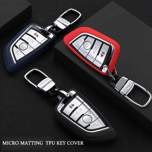 TPU Car Styling Key Cover key holder key shell FOB chain For Bmw F15 x5 x6 E53 X3 E83 G30 E90 E39 E46 F30 F10 F20 E34 E38 Z3