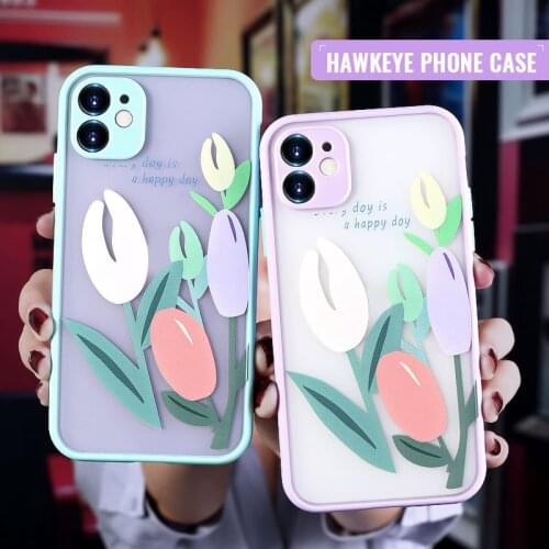 Corloful Painted TPU phone case for Apple 11 Pro IPhoneXS/R silicone cartoon cute eagle eye back covers