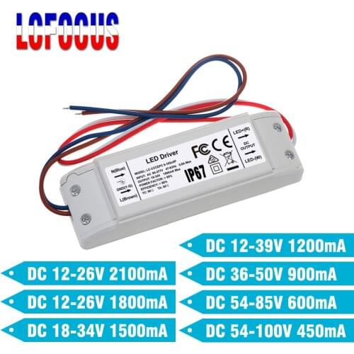 LED Driver Constant Current 2100mA 1800mA 1500mA 1200mA 900mA Lighting Transformers 30 36 40 48 50 60 70 W Watt Power Supply
