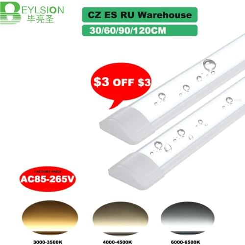 10 PCS/LOT 5 PCS Tube LED Cleaning Purification Light 10W 20W 30W 40W LED Tri-proof Batten Light LED Tube Linear Lamp AC85-265V