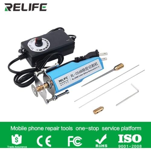 Relife 2 in 1 Glue Removal Phone Screen Cutting Machine Phone Repair Tool LCD Screen Residue OCA Hard Glue Adhesive Clean Tool