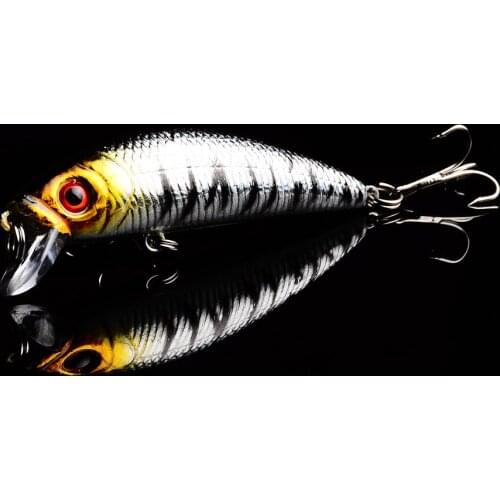 YUZI Lifelike Minnow Fishing Lure 70mm 7.1g Fishing Wobbler Japan Pesca Crankbait 6# Hooks Plastic Hard Bait Swimbait
