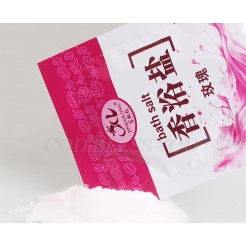 1 Bag Bath Sea Salts Rose Essence Powder Shower Body Foot Massager Skin Care SPA Exfoliation Scruber Gift Drop Shipping