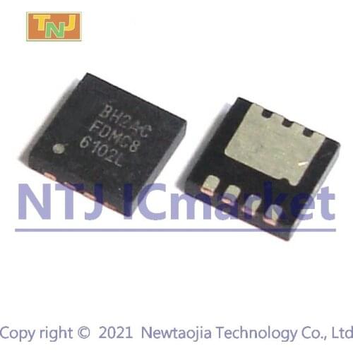 10 PCS FDMC86102L QFN-8 FDMC8 6102L FDMC86102 N-Channel Power Trench