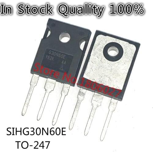 5PCS/lot G30N60E SIHG30N60E TO-247 600V 30A Spot hot sale