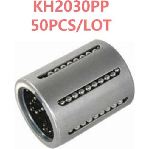 50pcs/lot KH2030PP mini linear ball bearings pressing linear bushing cnc router parts 20*28*30mm