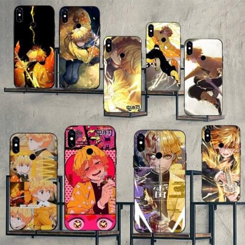 Agatsuma Zenitsu anime demon slayer Phone Case For Xiaomi Redmi note 7 8 9 t max3 s 10 pro lite cover funda coque shell