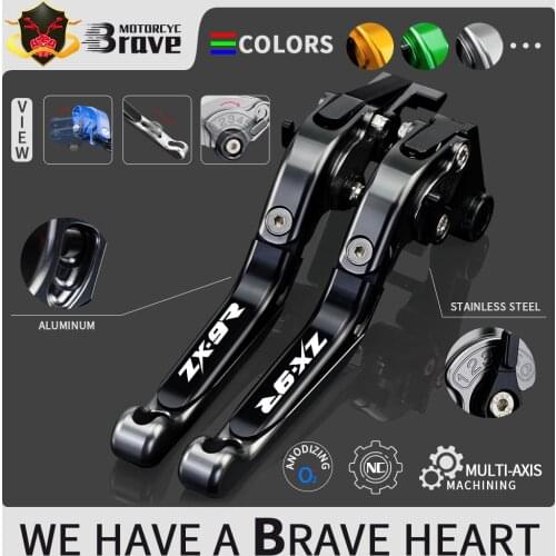 Aluminum Motorcycle Brake Clutch Levers For Kawasaki ZX9R 1998 1999 2000 2001 2002 2003 ZX 9R ZX-9R