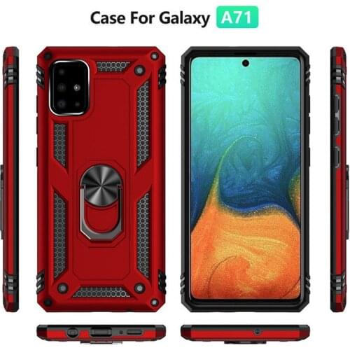 Armor Metal Magentic Case For Samsung A71 A51 A20E A30 A50 Case Shockproof Car Holder Cover For Samsung Galaxy A10S A20S A81 A91