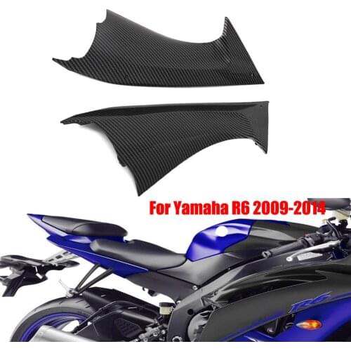 Motorcycle Side Panels Fairing Cover Carbon Fiber Color ABS Plastic Cowl Plate Shell For Yamaha YZFR6 YZF R6 2009 2010 2011-2014