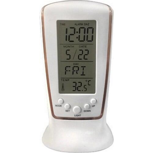 Digital Calendar Temperature LED Digital Alarm Clock with Blue Back light Electronic Calendar Thermometer Led Clock With Time