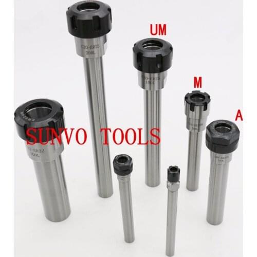 Straight Shank C10 ER11A Collet Chuck Holder Extension Rod For CNC Milling Tools C10-ER8A-100L
