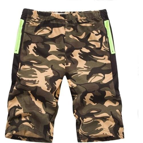 HOT 2019 Outdoor summer active sports Jogging training Cargo Zipper pocket men camouflage tether shorts beach short trousers