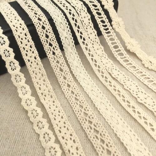 10 yards/Lot Cotton Lace Trim Clothing Decorative 2017 Lace Ribbon Home Handmade Patchwork DIY Sewing Wedding Crafts Accessory