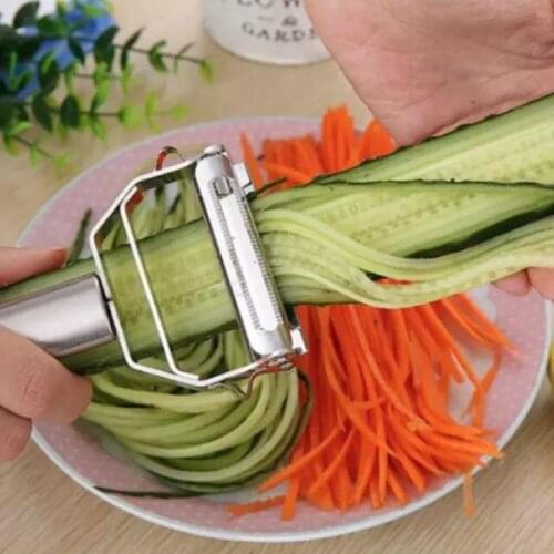 Multi-function Stainless Steel Potato Cucumber Carrot Julienne Peeler Vegetable Fruit Peeler Vegetable Slice Kitchen Accessories