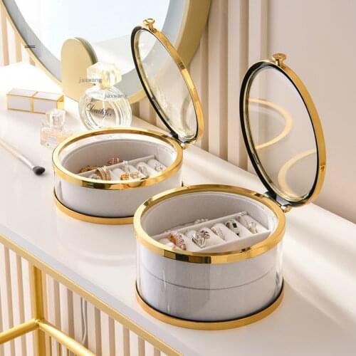 Bangles Bracelets Multi-layer Jewelry Organizer Dustproof Earrings Necklace Dressing Table Storage Box Rings Makeup Storage Case