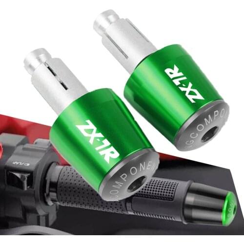 Motorcycle 7/8'' 22MM CNC Handlebar End Moto Grip Ends Plus FOR KAWASAKI ZX7R ZX7RR 1989 1990 1991 1992 1993 1994 1995 1996-2003
