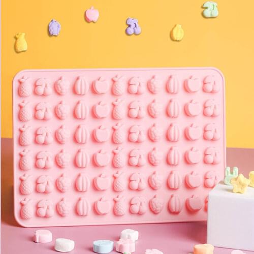 Cartoon Gummy Candy Silicone Mold DIY Handmade Candy Dropper Grids Animal Fondant Chocolate Candy Home Making Tools Resin Art