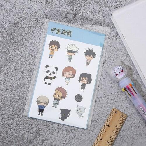 Jujutsu Kaisen Anime Stickers Gojo Satoru Itadori Yuji Stickers Luggage Laptop Stickers Japanese Manga Sticky Note Stationery