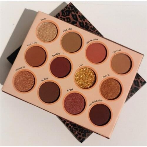 Eyeshadow Palette 12 color Colorful Shadows Palett Glitter Highlighter Shimmer Make Up Pigment Matte Eye Shadow Cosmetic