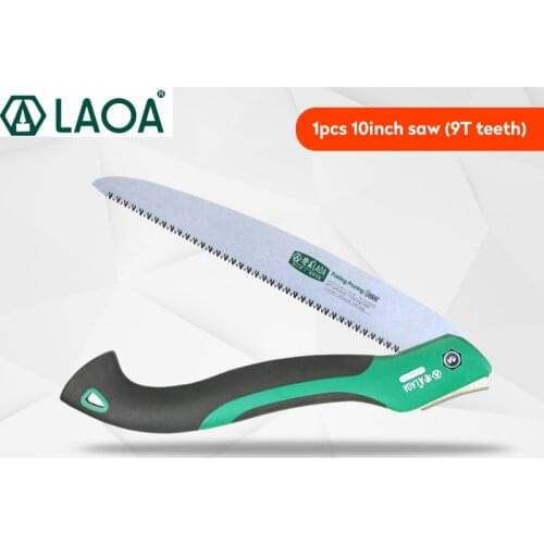 LAOA 10 Inch 7T / 9t / 12t Wood Folding Saw Outdoor Camping SK5 Grafting Trimmer Tree Machete Gardening Tool Unity Knife