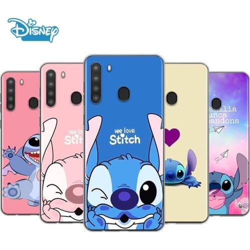Lilo Stitch For Samsung A90 A80 A70 A70S A60 A50 A40S A30 A20 A10S A10E A10 A2 Core Transparent Phone Case