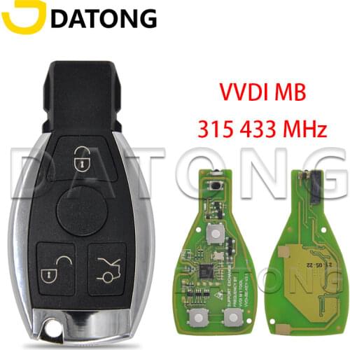 Datong World Remote Control Car Key For Mercedes Benz VVDI 315MHz/433.92MHz BGA Type Support VVDI MB Tool Replacement Card