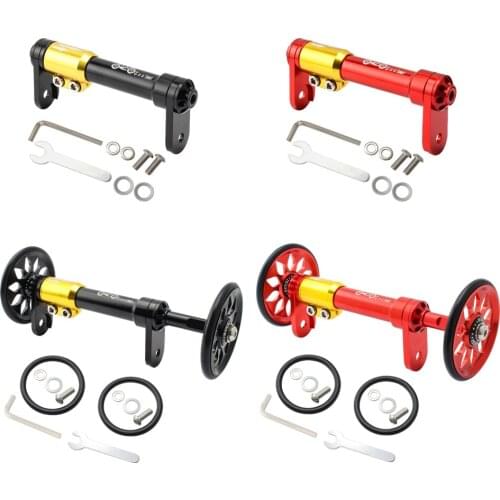 Folding Bicycle Easy Wheel Extension Rod for Brompton Rear Cargo Rack Easywheel Telescopic Rod Cycling Accessories