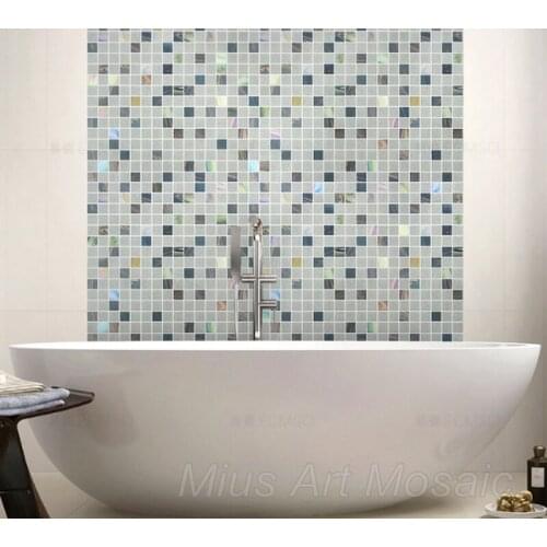 Europe style glass mosaic tile kitchen backsplash decoration shower room wall decoration