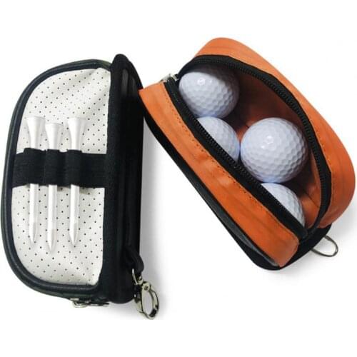 Golf Pouch Bag Practical Well-designed Faux Leather Golf Waist Pack for Sport Portable Mini Handbag Pack Tee Key For Man Women