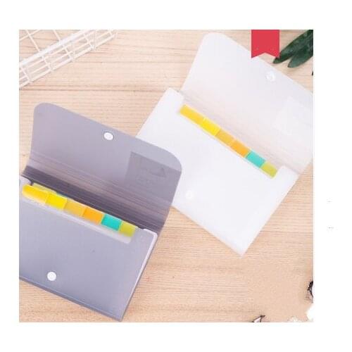 2pcs/Pack 13 Grids A6 Document Bag Grey White Mini Bill Receipt File Bag Pouch Folder Organizer File Holder Office Supply