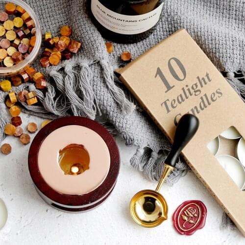 Wax Seal Wax Grain Lacquer Spoon Sealing Wax Seal Set Retro Hand Account Seal Wedding Envelope Decoration Gifts