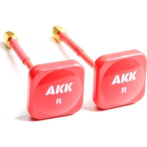 AKK 5.8GHz 5dBi FPV Flat Panel RHCP/LHCP Omnidirectional Pagoda Antenna/ RHCP lollipop Antenna Transmitter/Receiver Red antenna