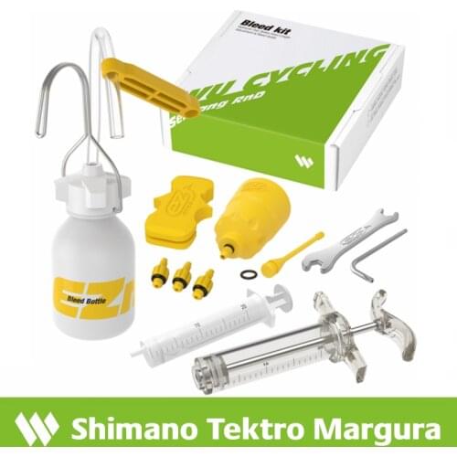 WU cycling Bicycle Hydraulic Brake Bleed Tool Kit for shimano tektro magura and Seires Brake System Use Mineral Oil by EZ EZMTB