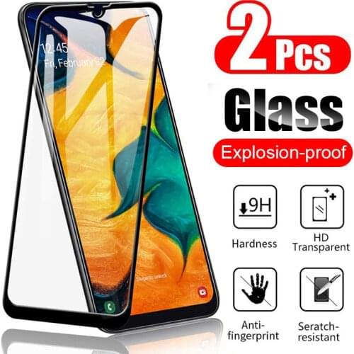 2Pcs/Lot Protective Glass On For Samsung Galaxy A40 A30 A20 A10 A50 A60 A70 A80 A90 Tempered Glass For Samsung A41 A31 A51 A71