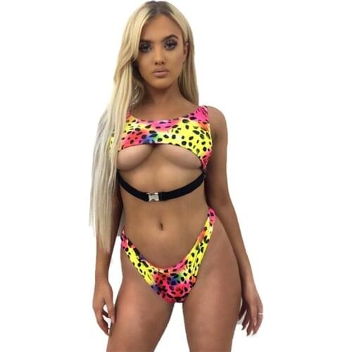 Bikinis Set Women Leopard Print Push-Up Padded Bra Beach Bikini Set Lady Swim wears Enchanting Womens Swimsuits Sexy Beach Suit