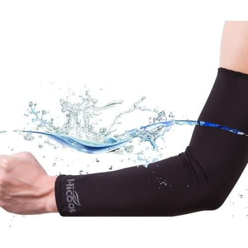 1 Pair UV Protection Sunscreen Cuff Outdoor Riding Fishing Sports Bike Ice Silk Sleeves Athletic Sport Cooling Arm Warmers Cover