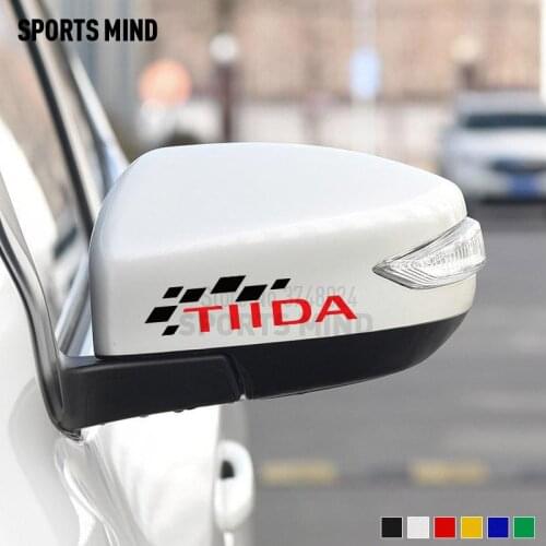 1 Pair Vinyl Car Styling For Nissan Tiida Nismo JDM Accessories Automobiles Car Rear View Mirror Stickers Decals