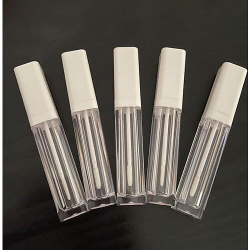 100pcs 6.5ml Empty Lip Gloss Tubes with Wand, Lip Gloss Containers Refillable Lip Gloss Bottles Clear Lip Balm Containers