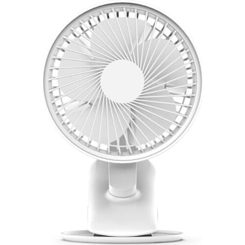 Clip on Fan 3 Speeds Fast Air Circulating USB FanWith LED Warm Lamp 4000mAh