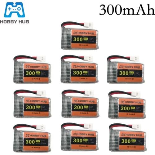 5/10 pcs 3.7V 300mAh Li-Po Battery Set For E55 FQ777 FQ17W Hubson H107 Syma U816 WLtoys v966