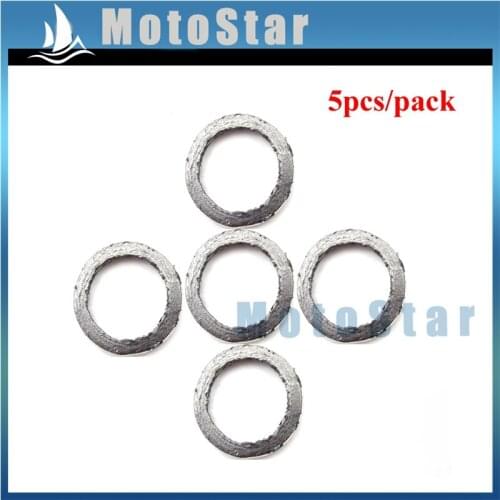 5pcs Exhaust Muffler Gasket For GY6 49cc 50cc 125cc 150cc Chinese Scooter Moped